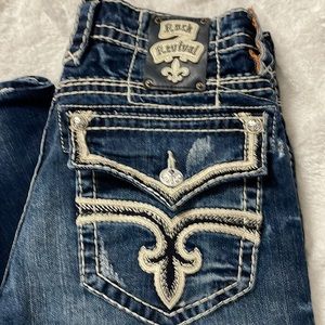 Mens Rock Revival distressed jeans